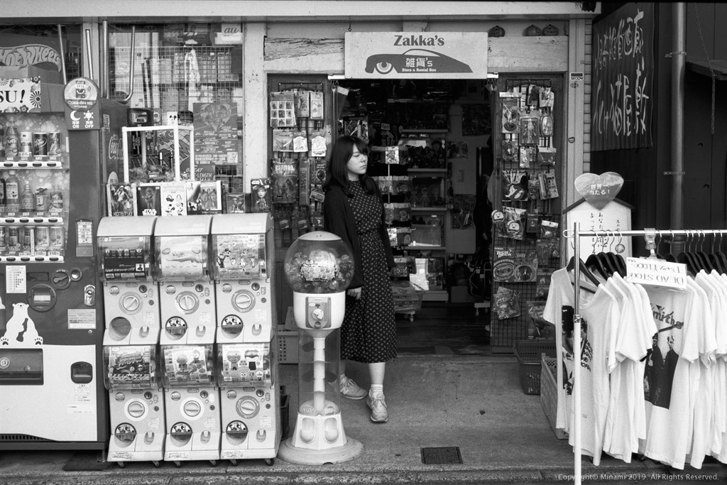 A girl in the toy shop