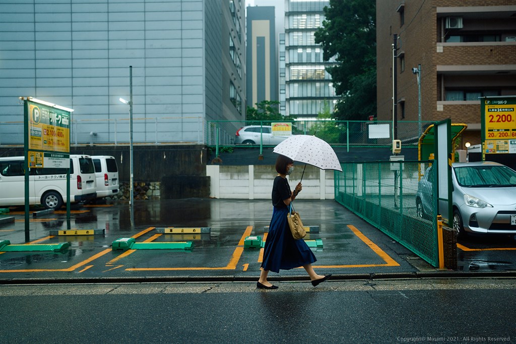 White umbrella